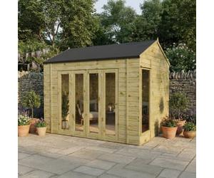 Mercia Vermont Large Summerhouse including Double Bi-Fold Doors - 10 x 8ft