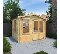 Mercia With Double Door Apex Wooden Cabin (H)2642mm X (W)3445mm