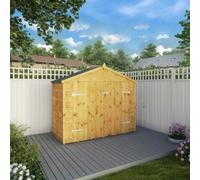 Mercia 3' x 7' Apex Bikestore, Brown