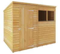 Mercia Wooden Overlap Pent Garden Shed - 8 x 6ft