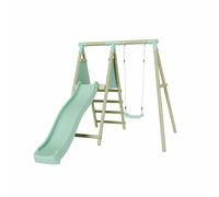 Mercia Wooden Single Swing with Slide