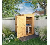 Mercia Woodsman 6' 5" x 4' 2" Pent Shed - Premium Dip Treated Shiplap - Glass Windows