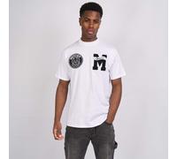 Mercier Mens Academy T-Shirt in White Cotton - Size Large