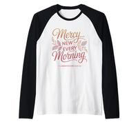 Mercies New Every Morning Lamentations 3:22-23 Christian Raglan Baseball Tee