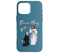 Merciful Jesus and Saint Faustina cartoon Divine Mercy Case for iPhone 16 Pro Max