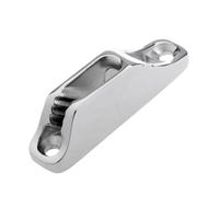MerciL Boat Rope Clam Cleat, 18 x 82mm Marine Grade 316 Stainless Steel Clam Cleat Rope Line Clamp Hardware for 3 to 6mm Line Ship Kayak Accessories (1), Silver