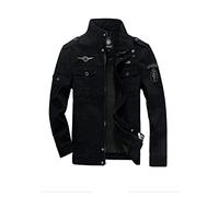 MERCIYD Men's Transition Jacket Casual Cotton military vintage Cargo Multi Pockets Stand-Up Collar Windbreaker Autumn/Winter Jacket