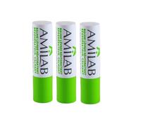 Merck | Amilab Lip care | 4 in 1 | Soothes, Nourishes, Repairs and Protects | Protects against external aggressions | Accelerates healing | Softens dry lips | Set of 6 sticks