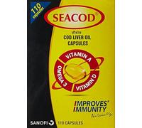 Merck SevenSeas Original Cod Liver Oil Capsules- 500 Pieces - Free EXPEDITE Shipping