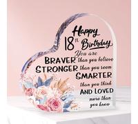 Merclix Acrylic Plaque Unique 18th Birthday Keepsake for Sister or Daughter