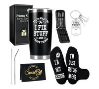 Merclix Funny Gifts for Men Who Have Everything Gift Set With Sock Secret Santa Gifts for Men Dad Grandad Brother Husband Uncle for Christmas Valentine Fathers Day Birthday Presents for Him