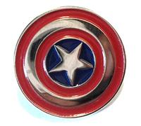 Mercmad Blue Captain America Shield Insignia Logo Iconic Emblem Metal Enamel Badge
