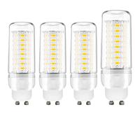 MERCU Super Bright GU10 LED Corn Bulbs Warm White 3000K, LED 5730 SMD 360° Beam Angle Energy Saving Light Bulbs, Not Dimmable, AC 110V/240V, Pack of 4,12W~72LED,220V~240V