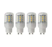MERCU Super Bright GU10 LED Corn Bulbs Warm White 3000K, LED 5730 SMD 360° Beam Angle Energy Saving Light Bulbs, Not Dimmable, AC 110V/240V, Pack of 4,5W~24LED,220V~240V