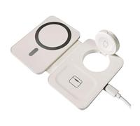 Mercury | 15W Foldable 3-in-1 Magnetic Wireless Charging Station | Fast Charging for iPhone, Android, Apple Watch, AirPods & More | Portable USB-C Travel Charger, MagSafe Compatible