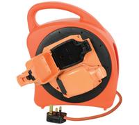 Mercury 2 Gang 20M Weatherproof Garden Extension Reel 13A