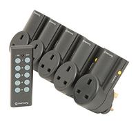 Mercury 350.115UK wireless remote control mains socket adapter 30m range
