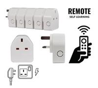 Mercury 5 Wireless Remote Control Sockets Programmable Electrical Uk Plug Outlet Switch
