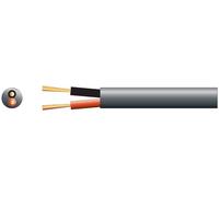 Mercury | Black Double Insulated Speaker Cable Low Smoke Zero Halogen Two Core Flexible Copper Speaker Cable | 100 Metre Drum | Oxygen free Installation Speaker Cable with Flexible Outer Sheath