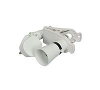 Mercury | Clip On Bulb Holder With On & Off Function | 1.8m Flex Cable White