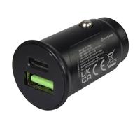 Mercury | Compact Car Charger 30W Dual USB with QC & PD Fast Charging Technology - USB-A & USB-C Ports | Wide Compatibility 5V, 9V, 12V, 15V, or 20V