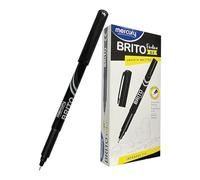 MERCURY DBrite Fineliner Pens, BLACK, Ultra Fine Point (0.3mm), Pack of 10, Everyday Use, Writing and School Supplies, Fine Line Width, School Office Home