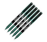 MERCURY DBrite Fineliner Pens, GREEN, Ultra Fine Point (0.3mm), Pack of 5, Everyday Use, Writing and School Supplies, Fine Line Width, School Office Home