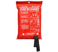 mercury Fire Blanket for Kitchen 1m x 1m Quick-Release, BS EN 1869:2019 | Certified to the UK's official British Standard for fire blankets | ideal for caravans, campervans, garages and offices too