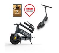 PURE ELECTRIC Pure Advance Flex Electric Folding Scooter - Mercury Grey, Silver/Grey