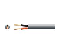 Mercury | Heavy Duty Double Insulated 100V Line Speaker Cable | 2 x 45 Strand | Black 25m