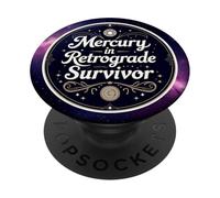 Mercury In Retrograde Survivor Mystical Feminine Astrologic PopSockets Adhesive PopGrip