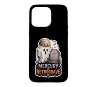 Mercury In Retrograve Retrograde Halloween Ghost Grave Case for iPhone 15 Pro Max