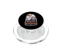 Mercury In Retrograve Retrograde Halloween Ghost Grave PopSockets PopGrip for MagSafe