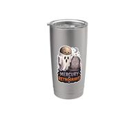 Mercury in Retrograve Retrograde Halloween Ghost Grave Stainless Steel Insulated Tumbler