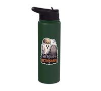 Mercury in Retrograve Retrograde Halloween Ghost Grave Stainless Steel Insulated Water Bottle