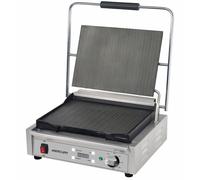 Mercury Large Single Contact Grill Flat Top And Bottom Plates. Digital Timer Panini Grill 13 amp MEP-M-SATFF