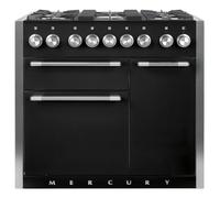 Mercury MCY1000DFLQ 100cm Wide Liquorice Dual Fuel Freestanding Range Cooker