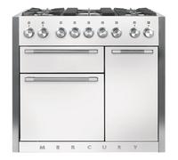 Mercury MCY1000DFSD 100cm Wide Snowdrop Dual Fuel Freestanding Range Cooker