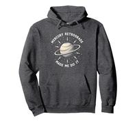 Mercury Retrograde Made Me Do It Astrological Humor Pullover Hoodie, Adult Unisex, Dark Heather Grey, S
