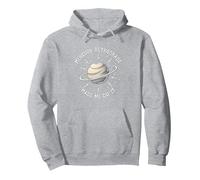 Mercury Retrograde Made Me Do It Astrological Humor Pullover Hoodie, Adult Unisex, Heather Grey, S