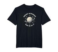 Mercury Retrograde Made Me Do It Astrological Humor T-Shirt, Men's Big and Tall, Black, 4X Tall