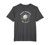 Mercury Retrograde Made Me Do It Astrological Humor T-Shirt, Men's Big and Tall, Dark Heather Grey, 2X Tall