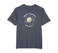 Mercury Retrograde Made Me Do It Astrological Humor T-Shirt, Men's Big and Tall, Heather Blue, 2X Tall