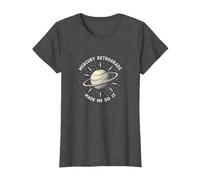 Mercury Retrograde Made Me Do It Astrological Humor T-Shirt, Women, Dark Heather Grey, S