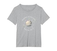 Mercury Retrograde Made Me Do It Astrological Humor T-Shirt, Women's Plus, Heather Grey, 5X