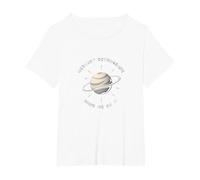 Mercury Retrograde Made Me Do It Astrological Humor T-Shirt, Women's Plus, White, 2X