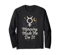 Mercury Retrograde Survivor Funny Astrology Meme Zodiac Long Sleeve T-Shirt