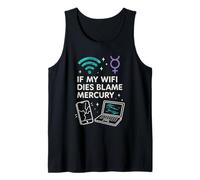 Mercury Retrograde Survivor Funny Astrology Meme Zodiac Tank Top