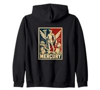 Mercury Roman God Winged Messenger Retro Zip Hoodie