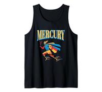 Mercury Roman Messenger God Mythology Retro Comic Style Tank Top